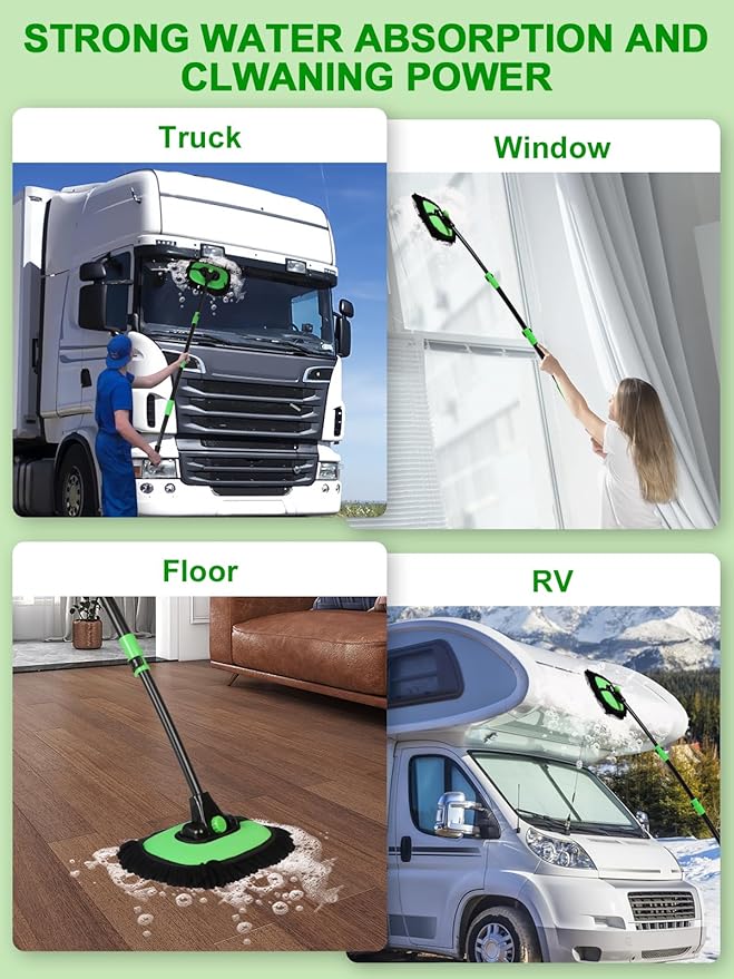 53" 15° Curved Car Wash Brush - Image 3