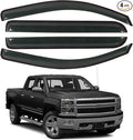 Rain Guards for 2014-2018 Chevrolet Silverado & GMC Sierra 1500 Crew Cab by CHYKORLA
