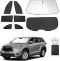 TINGLU Window Shades for Toyota Highlander 2014-2019 Accessories Side Full by TINGLU