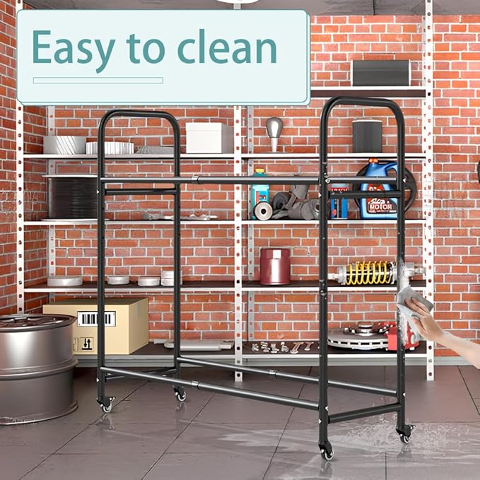 Hershii Tire Storage Rack Standing Garage Storage Shelf Organizer - Image 5