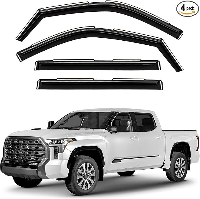 Window Deflectors Smoke Tinted In-Channel Side Window Vent Visor Deflectors by Unknown
