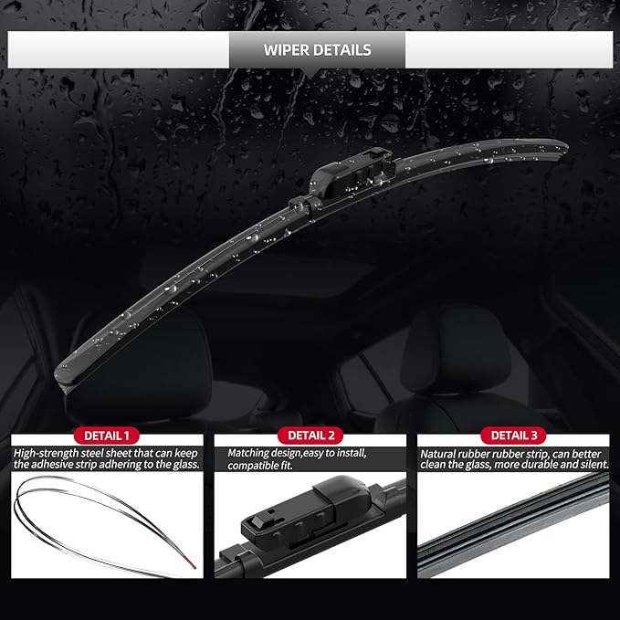Front Windshield Wipers, 2-Piece Set - Image 4