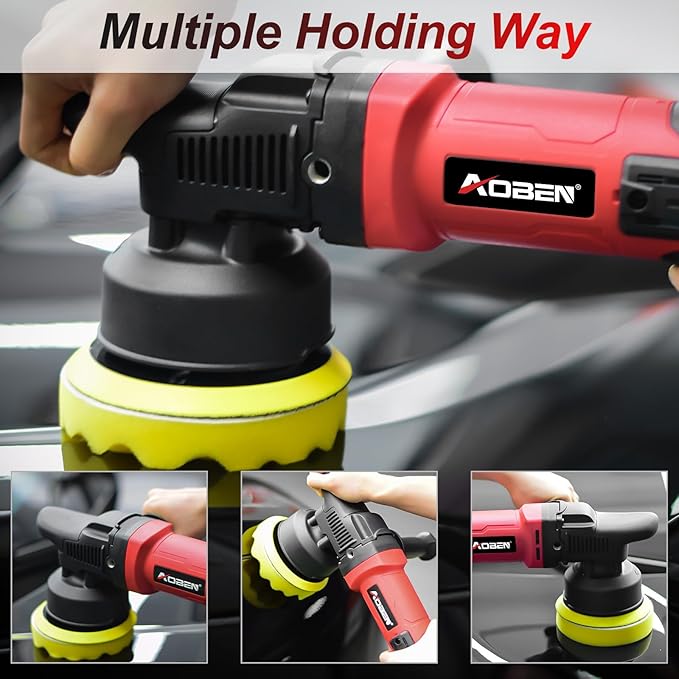 AOBEN Buffer Polisher, 5 inch DA Car Polisher, Long Orbit 16mm Random Buffer - Image 6
