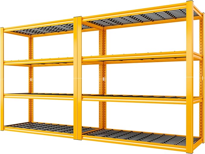 REIBII 40" W Garage Shelving Heavy Duty Metal Shelving 2200LBS Storage Shelves by REIBII