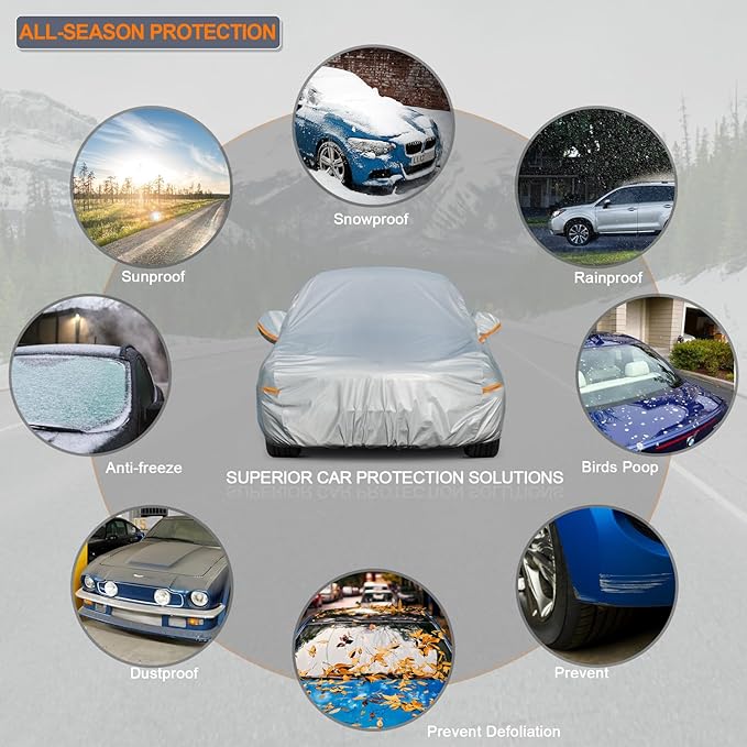 Kayme 6 Layers Car Cover Custom Fit - Image 4