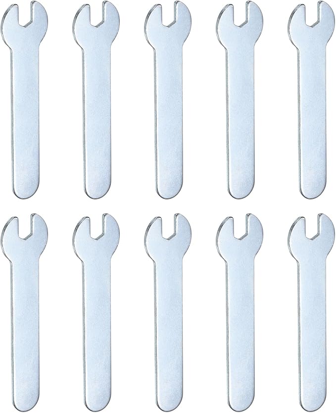 HARFINGTON 10pcs Small Wrench 5x66x1.5mm Metric U-Shaped Single Open Ended by HARFINGTON