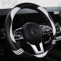 Car Steering Wheel Covers for Women Girl Padded Carbon Fiber PU Leather Cute by HighnessHwoo