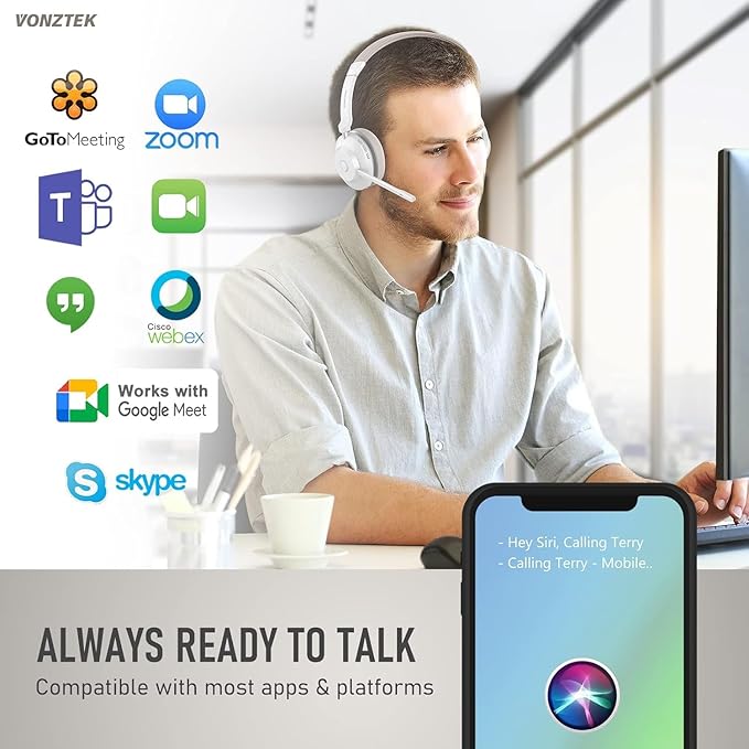 Bluetooth Headset, Wireless Headset - Image 5
