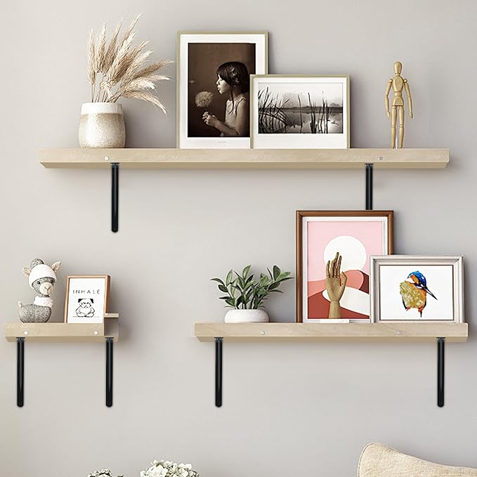 8 Pack L20 x H 12" Black Heavy Duty Shelf Brackets - Image 6