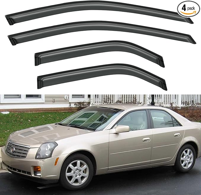 Window Visors Rain Guards Shield by YQAUTEC