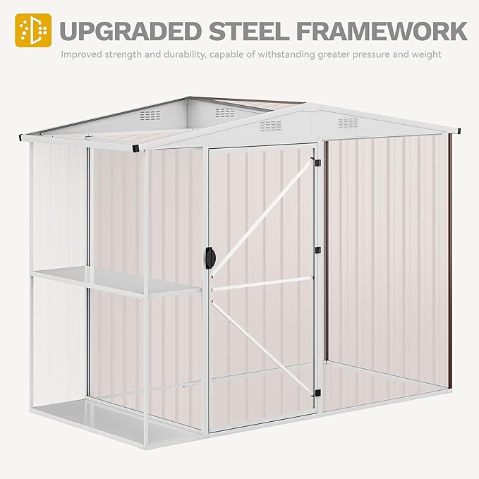 DWVO 8 x 4 ft Outdoor Storage Shed - Image 7