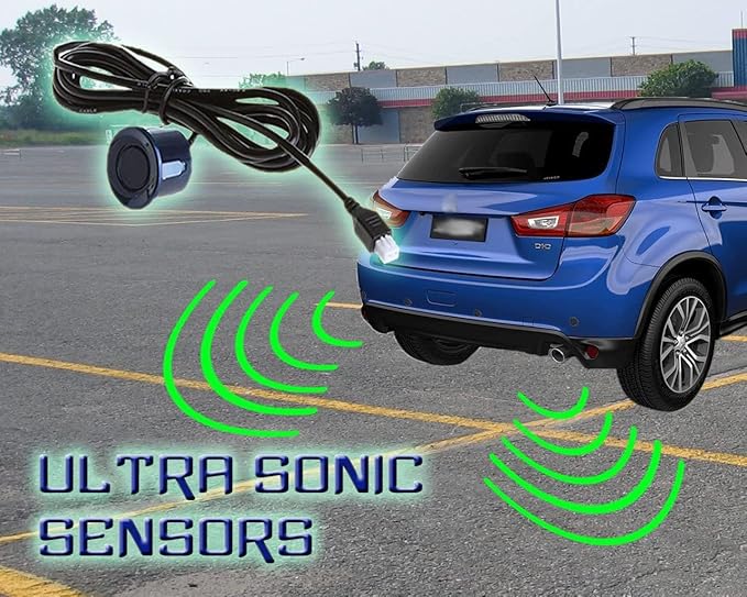 ZONETECH New 4 Parking Sensors LED Display Car Reverse Backup Radar System 10 - Image 8