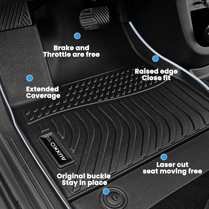 AUXKO All Weather Floor Mats Cargo Mat Fit - Image 6