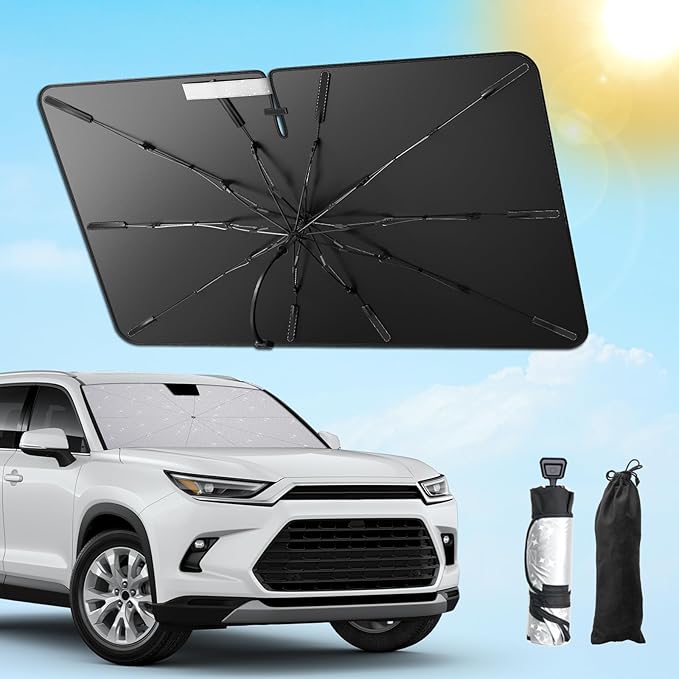 SXCY for 2024 2025 Toyota Grand Highlander Windshield Umbrella Sunshade 2025 - Image 2
