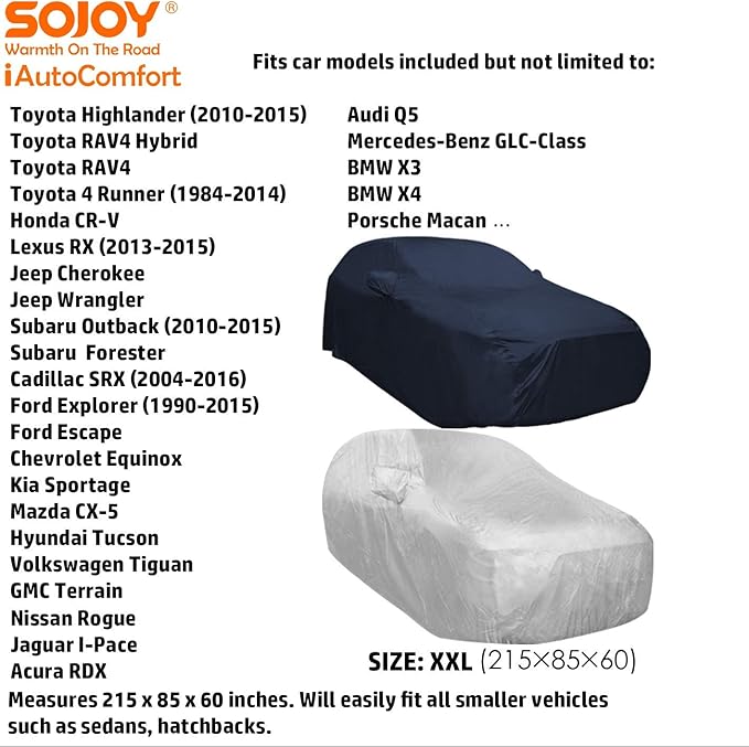 Sojoy Car Covers All Weather Waterproof Car Covers Soft Aluminum Car Cover - Image 8