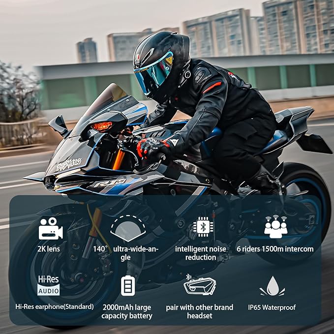 FreedConn R3 PRO Motorcycle Helmet Bluetooth Headset - Image 2