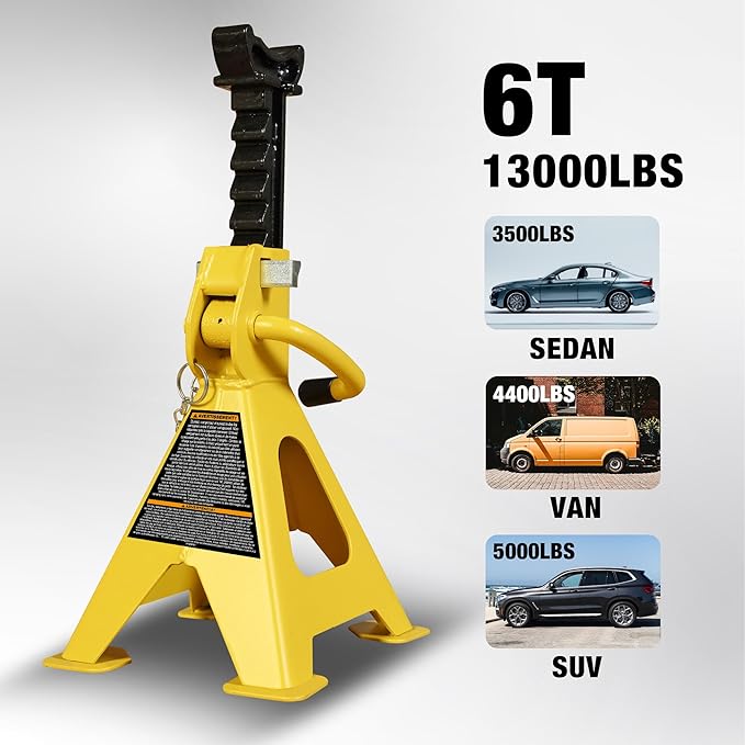YELLOW JACKET Jack Stands 6 Ton - Image 8