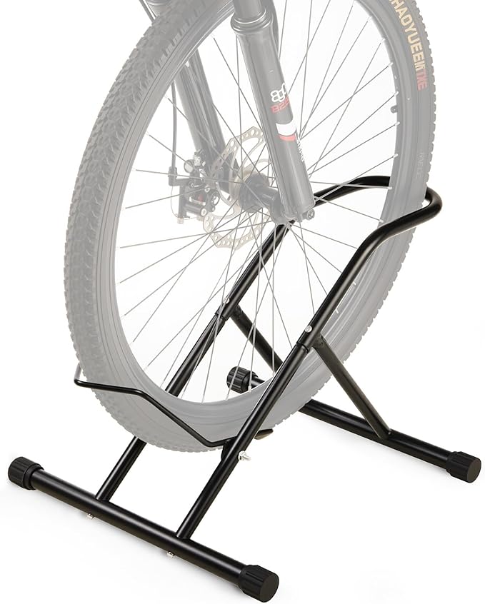 Upgraded 4" Wide Tire Floor Bike Stand Rack, Heavy Duty Garage Indoor Bike by Fitense