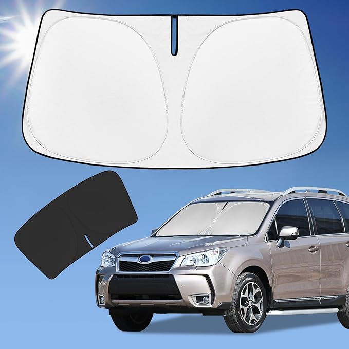 for Subaru Forester 2013-2018 Sun Shade Sunshade Windshield Cover, 240T Fabric by ZOIBVCARSUNSHADE