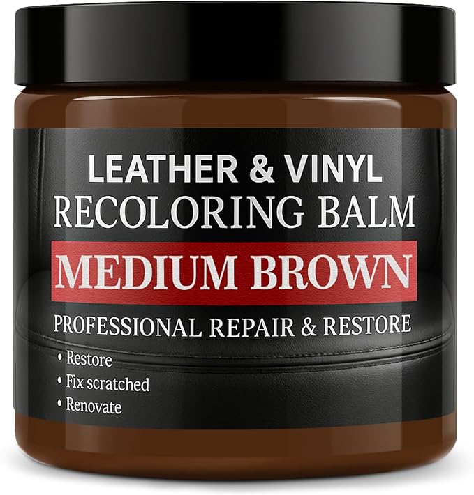 Leather Color Restorer, Leather Recoloring Balm, Scratch Remover, Leather Dye by Laxmorph