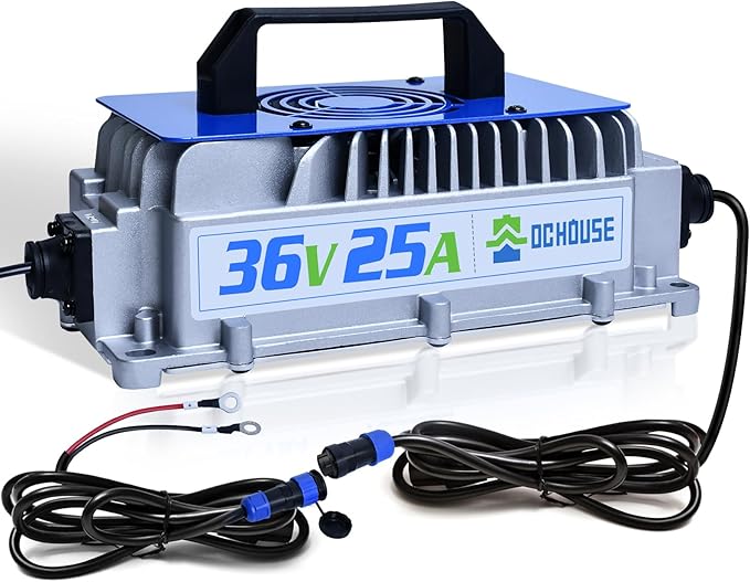DC HOUSE 36V 25A Lithium Battery Charger, 900W Fast Charger, Charging by DCHOUSE