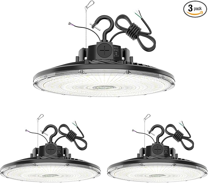 3 Pack 480V LED High Bay Light UL DLC Listed UFO Light 240W 200W 150W Adjustable by YELLORE-Professionalledlightsmanufacturerspecializingincommercialandindustriallighting