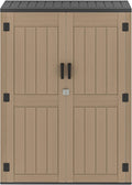 DWVO 59 Cu. Ft. Vertical Storage Shed, Weatherproof Outdoor Tall Cabinet by DWVO