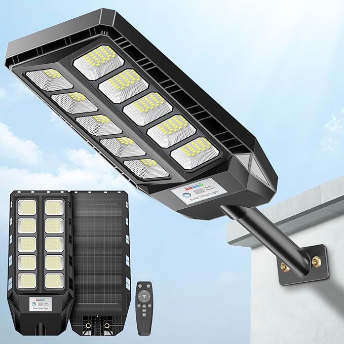 Solar Lights Outdoor for Outside, IP66 Waterproof Street Lights Outdoor by DEEPN
