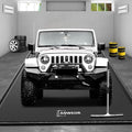 Garage Floor Mat 8'6" x 20' Upgraded Satin Finish Texture Non-Slip Containment by ANWEOR