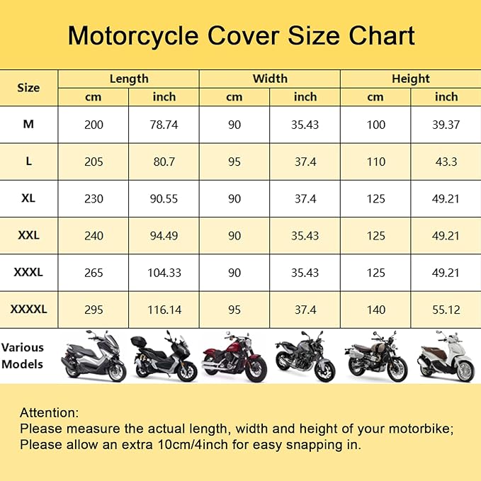 Moped Cover Waterproof Outdoor, Motorbike Scooter Covers - Image 2