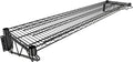 14" x 60" Black Epoxy Wire Wall Mount Shelf by Krollen+Industrial