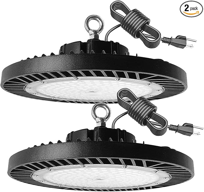 2Pack 250W UFO LED High Bay Light, 30000lm 6000K Daylight 2500W Equivalent by Superyofo