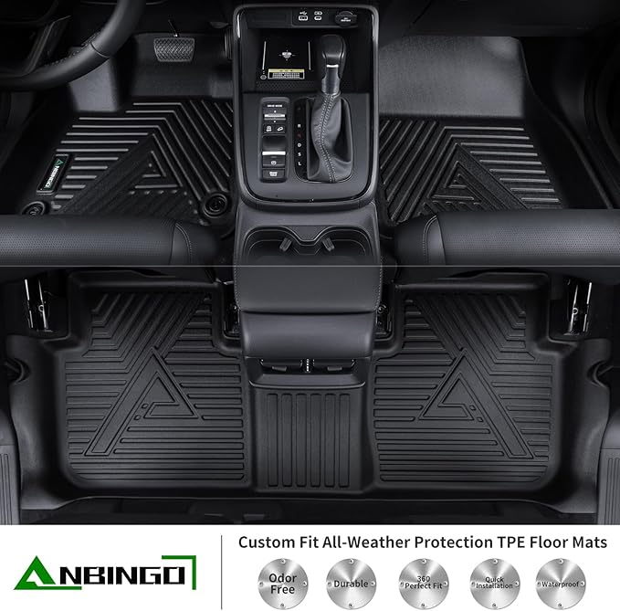 ANBINGO® Floor Mats & SeatBack Cargo Liner | CX90 2024-2025 6 Passenger | 2nd - Image 2