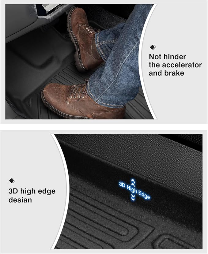 Powerty Floor Mats for 2022-2025 Hyundai Ioniq 5 Limited Only Accessories Liner - Image 5