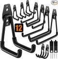 QcoQce 12 Pack Garage Hooks Heavy Duty, Wall Mount Utility Hooks by QcoQce