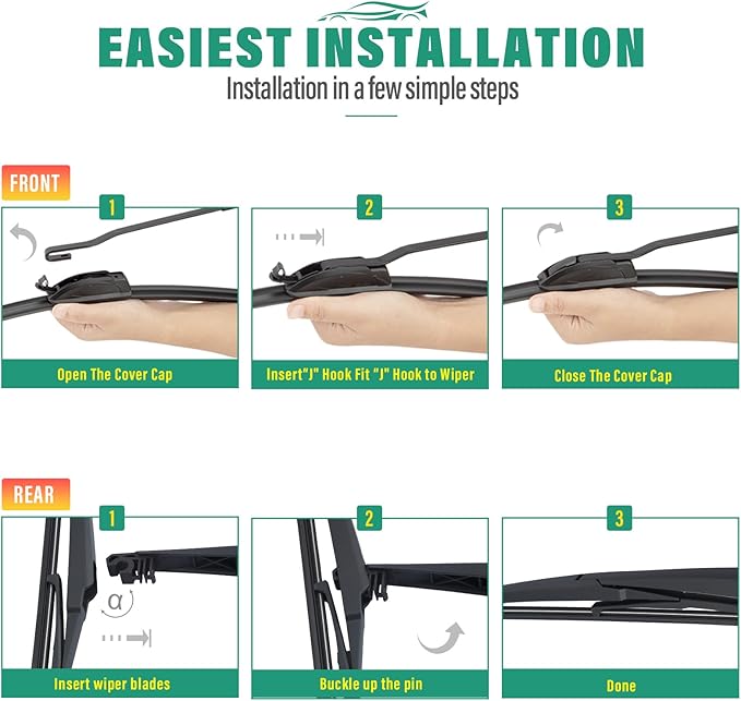 26" 20" 12" Windshield Wiper Blades Replacement - Image 7