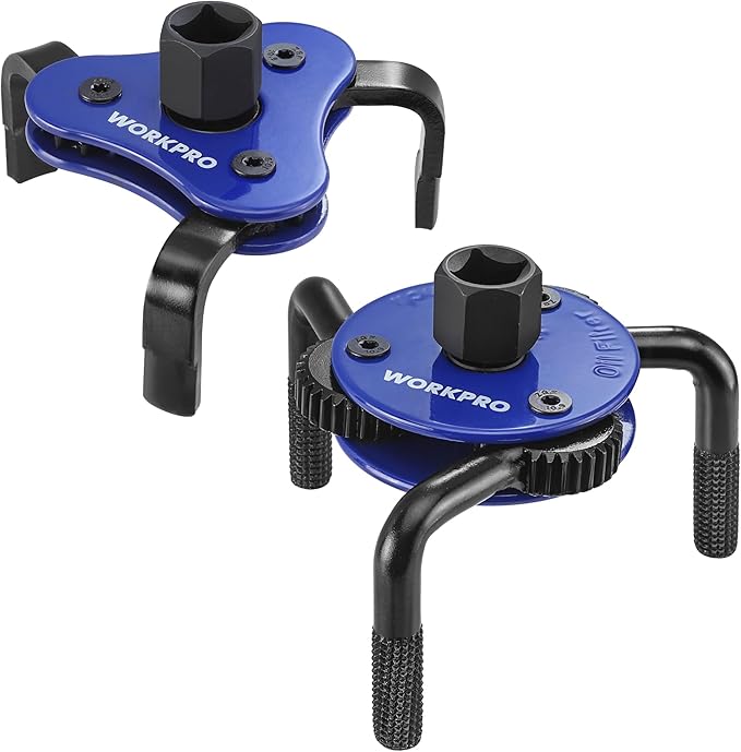 WORKPRO Universal Oil Filter Wrench & Removal Tool, Adjustable Oil Filter by WORKPRO