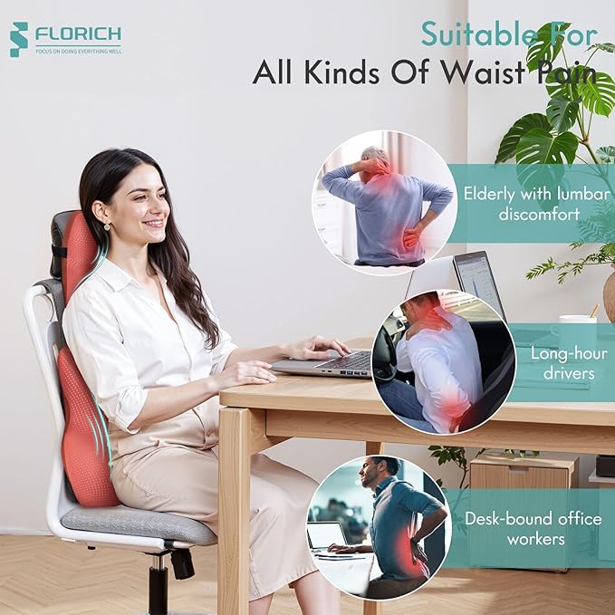 FLORICH Car Lumbar Support Pillow and Neck Headrest Pillow - Image 5