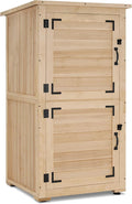 MCombo 30" Deep Wood Sheds & Outdoor Storage, Outside Garden Tool Cabinet Shed by MCombo