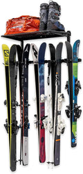 StoreYourBoard Lone Peak Ski Storage Rack and Wall Shelf, Holds 5 Pairs of Skis by StoreYourBoard