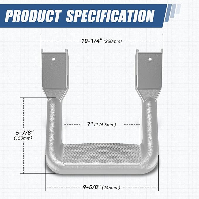 Auto Dynasty 1 Inches Universal Side Step - Image 3