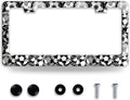 Personalise Soccer Ball Pattern License Plate Frame Funny License Plate Auto by NINANMY