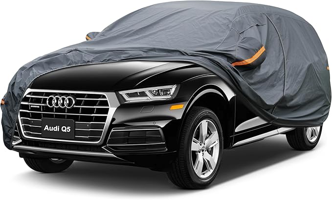 Premium Car Cover Custom Fit Audi Q5, 16 Layers Heavy Duty Car Cover Waterproof by GUNHYI