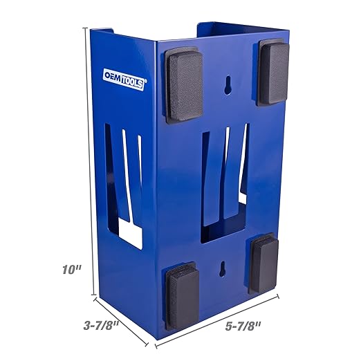 OEMTOOLS 23124 Blue Magnetic Glove Dispenser, Disposable Gloves Box Holder - Image 3