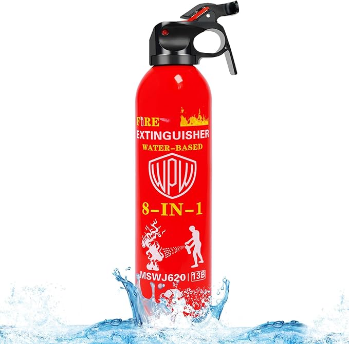 WPW 620ml Large Upgraded 8-in-1 Fire Extinguisher by WPW