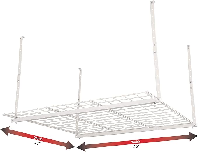 Overhead adjustable Garage Storage Rack, Heavy Duty Steel Garage Storage System - Image 5