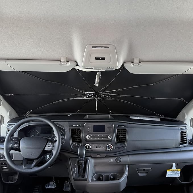Umbrella Sunshade for Ford Transit 150 250 350 Accessories 2015-2023 2024 2025 - Image 2