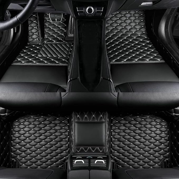 Custom Colors Car Floor Mats Black Pink by Unknown