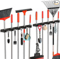 2 Pack Mop and Broom Holder Wall Mount, Upgraded Broom Hanger Wall Mount by FODARSAI