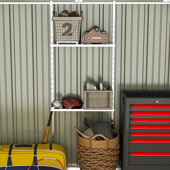Patiowell 8x10 FT Outdoor Storage Shed - Image 6